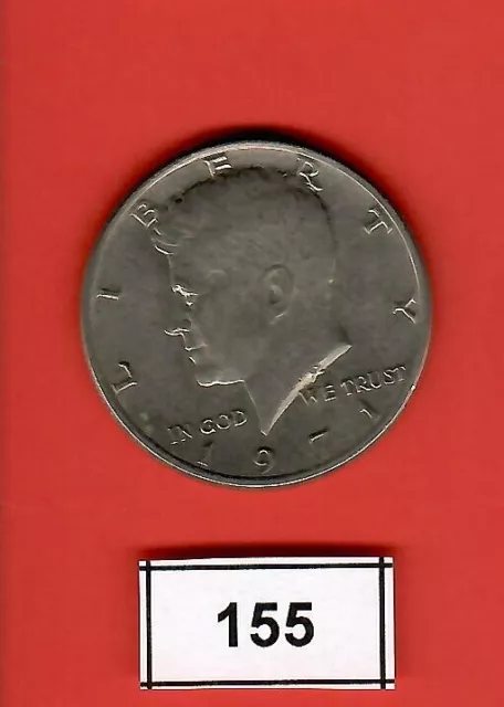 1/2 US-Dollar Münze Kennedy – CuNi / 1971 -P- / [155]