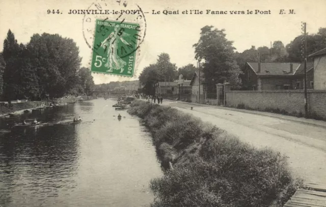 JOINVILLE le PONT-Le Quai et i'lle Fanac vers CPA Saintry - L'Arcadie (180299)