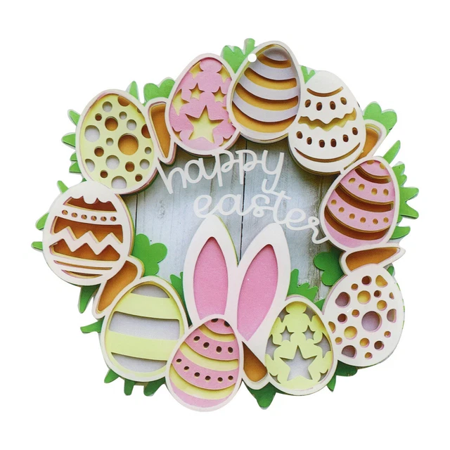 Corona de Pascua Casa guirnalda colgante creativa colgante única corona de puerta colgante