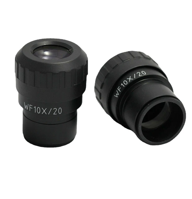 2 pcs Compound Microscope WF10X/20 Diopter-adjustable Eyepieces Dia.30mm New