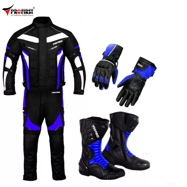 Men Motorbike Motorcycle Riding Suits Cordura Waterproof Racing Full Set