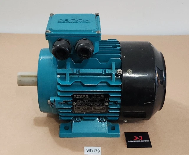 *PREOWNED* BROOK CROMPTON PA6M0012C Electric Motor 1Hp 3Ph 1145Rpm