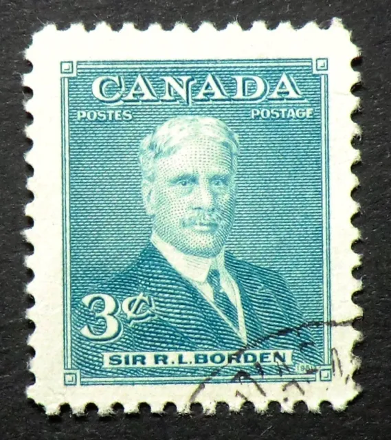 Canada 303 used 1951 3c Sir Robert Laird Borden WWI Prime Minister Nova Scotia