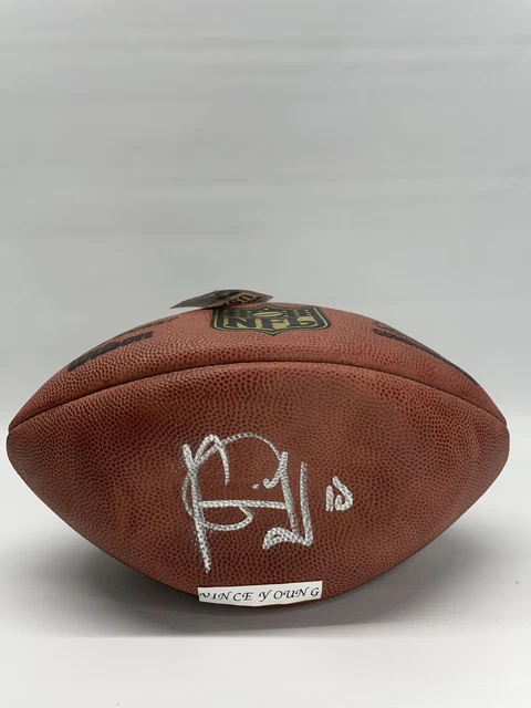 Vince Young Autographed Signed Wilson NFL Football The Duke F1100 Authenticated