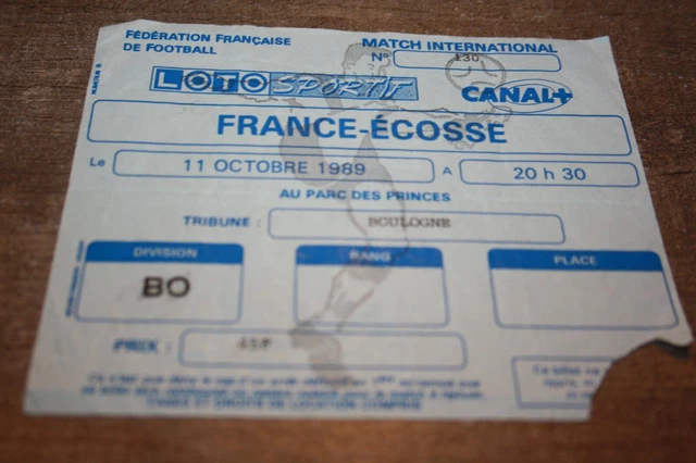 ÉCOSSE FRANCE 2006 Ticket Fff À Glagow Collection Scotland Football EUR 9,00 - FR