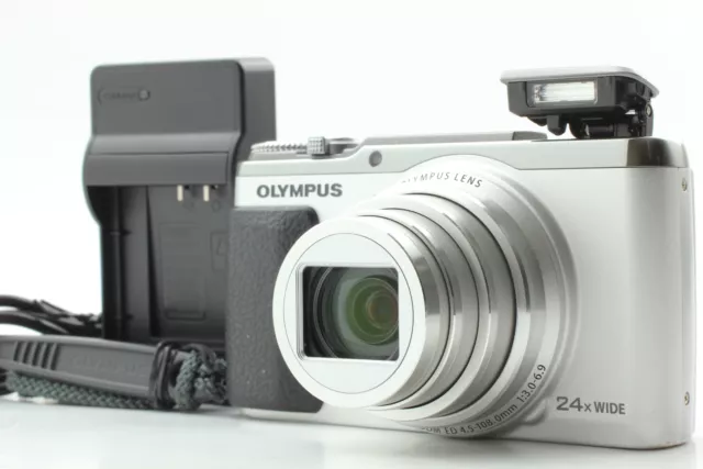 [Near MINT] Olympus Stylus SH-60 Silver 16.0 MP Digital Camera From JAPAN
