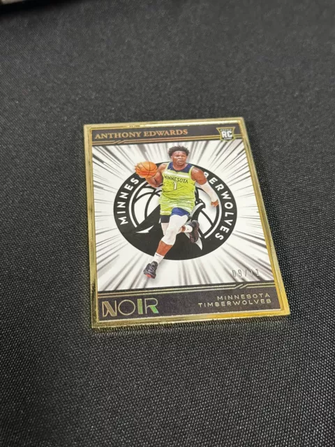 2020-21 Panini NOIR Anthony Edwards Rookie Statement Gold Frame /11 Error GSW?