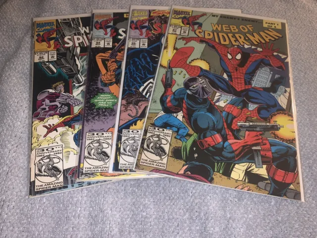 Web Of Spider-Man #92 , #94, #95, #97 Marvel Comics 1992 🔥