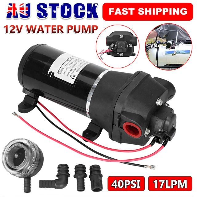 12V 4.3Lpm Self-Priming Water Pump High Pressure Caravan Camper Boat - View #12