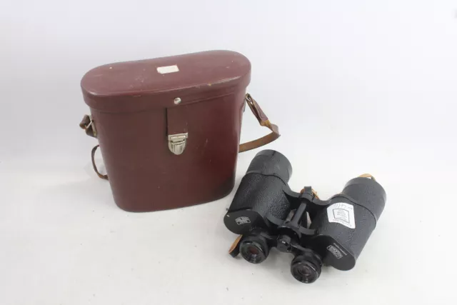 Carl Zeiss Jena Binoculars Jenoptem 10x50w Working w/ Original Case