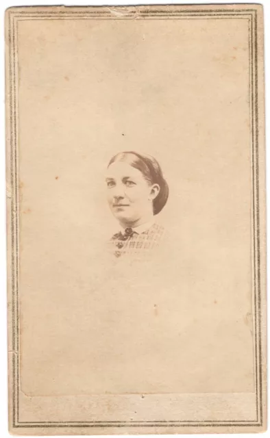CIRCA 1860s CDV 2C WASHINGTON CIVIL WAR TAX STAMP LADY WHITEHALL NEW YORK