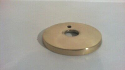 Vintage Solid Brass Door Knob Handle Covers Backplate with locking pin hole 2