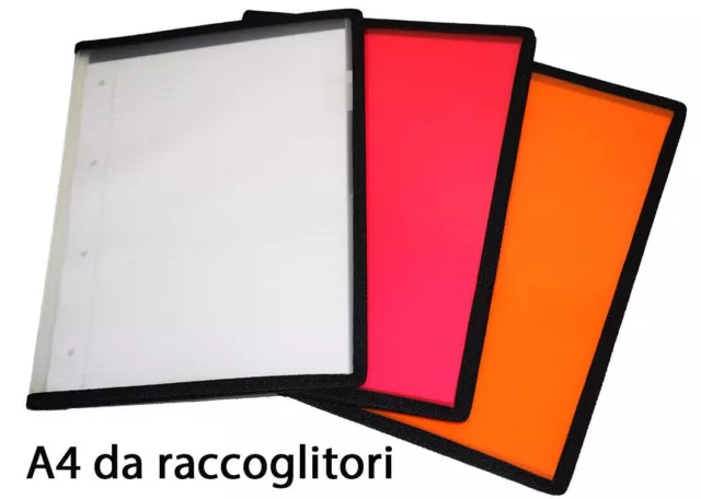 blocknotes cartellina portablocco A4 per raccoglitore documenti da 4 fori 1 5 10