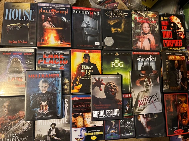 OOP Horror 26 DVD LOT House Halloween Fog Anchor Bay Leprechaun BURIAL GROUND OOP Horror 26 DVD LOT House Halloween Fog Anchor Bay Leprechaun BURIAL GROUND
