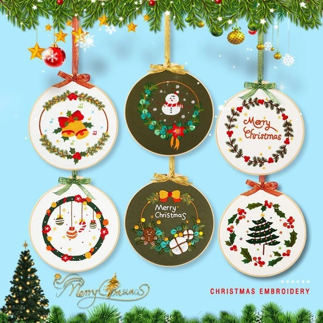 Broderie Set Débutant Noël Facile Operation Tout Neuf Haute Qualité
