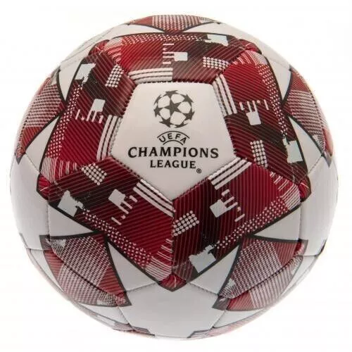 UEFA Champions League Ball Star Red Size 5 Football Official Licensed Product UK