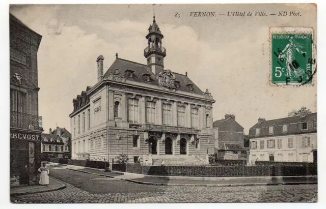 VERNON - Eure - CPA 27 - l' Hotel de Ville