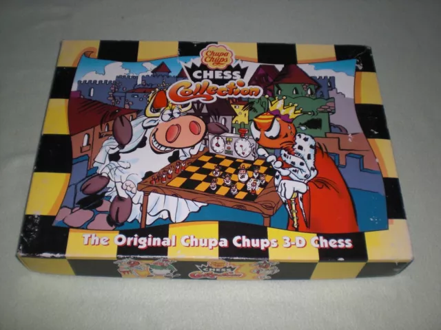 The Original Chupa Chups 3-D Chess Collection - OVP - 3D Kuh Schach - cool !