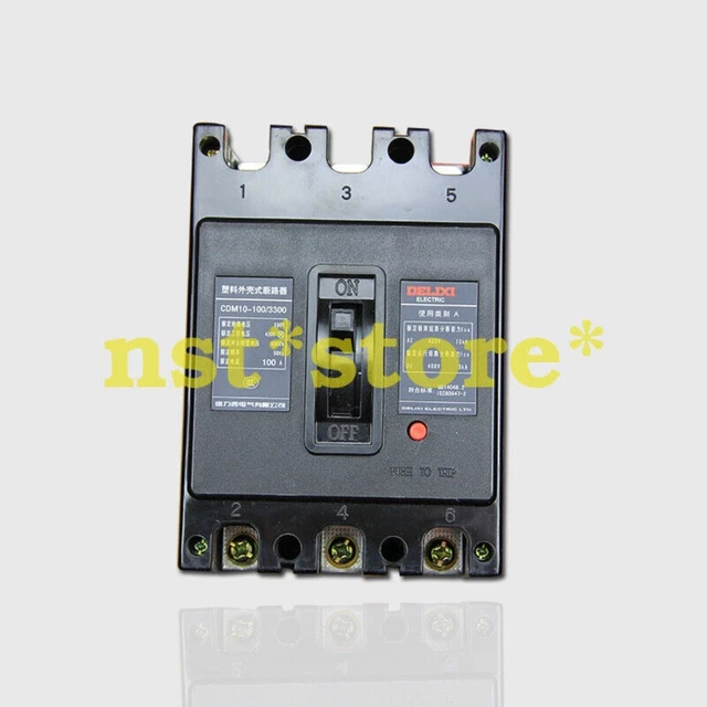 1 pz Delixi CDM10-100/3300 CDM10100/3300 3P 40A 50A 63A 80A 100A Interruttore automatico