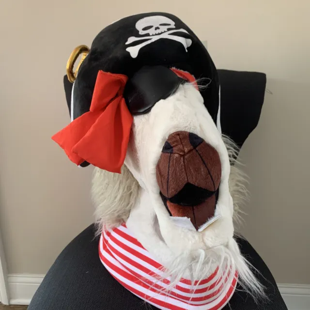 NEW Pirate Jolly Llama Mascot Costume Head Plush Halloween Mask