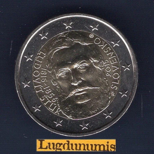 Pièce De 2 Euros Commémorative Slovaquie 2015 - Ľudovít Štúr - Neuve