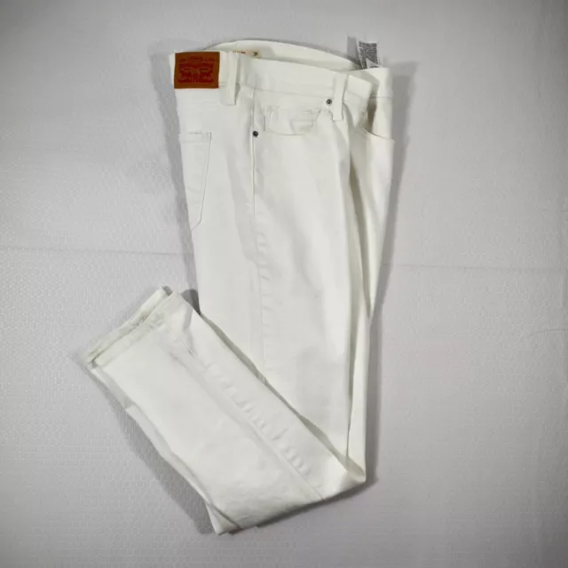 Levis Womens Slimming Skinny Jeans 32x29 White