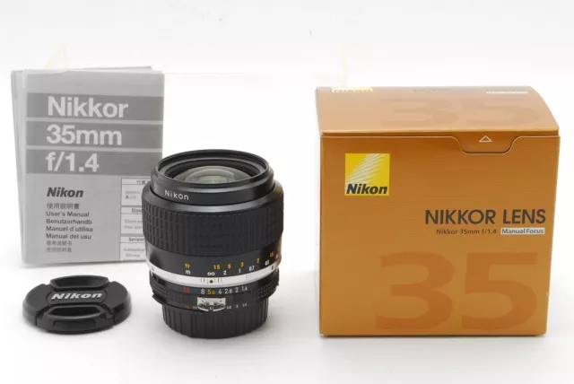 【TOP MINT ALMOST UNUSED BOXED SIC S/N 616xxx 】Nikon Nikkor Ais 35mm f/1.4 Lens