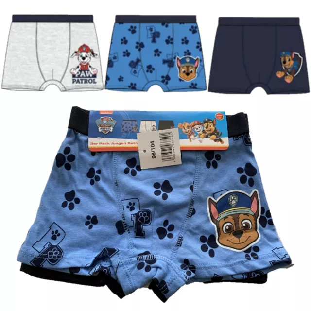 New Boys size Medium 8 Paw Patrol Boxer Briefs 2 pack Action Underwear Blue  Red