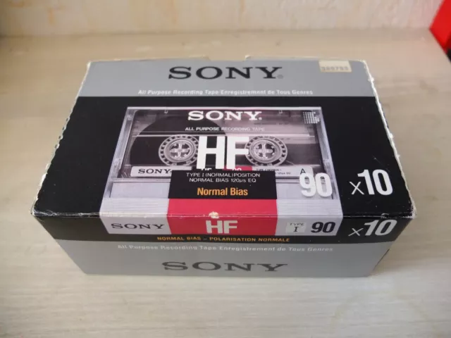 10 Cassettes audio SONY HF 90 / worldwide shipping