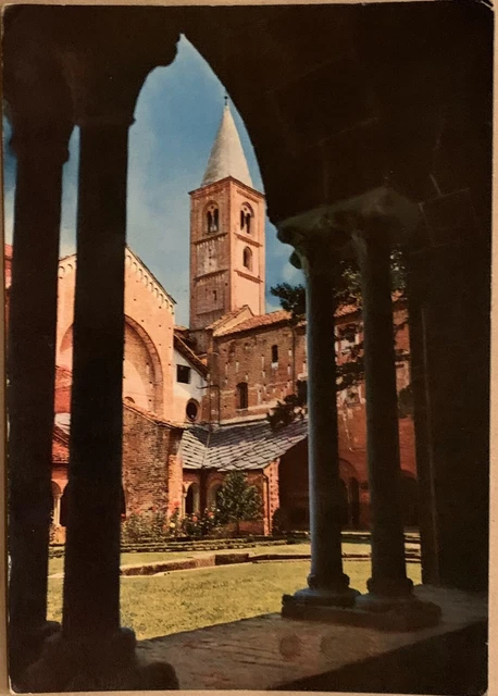 Cartolina Abbazia di Staffarda Cuneo Ordine Mauriziano viaggiata