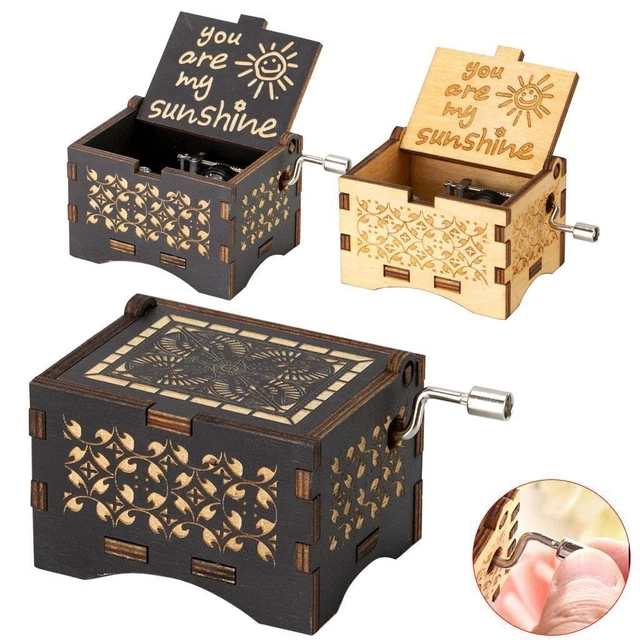 Music Wooden Box Mom/Dad To Daughter You Are My Sunshine Engraved Toy Gift 2023