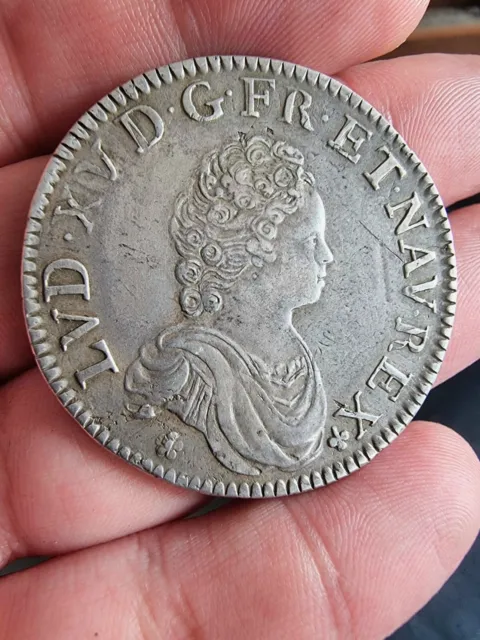 Écu Vertugadin 1716 A Louis XV Superbe 🤩