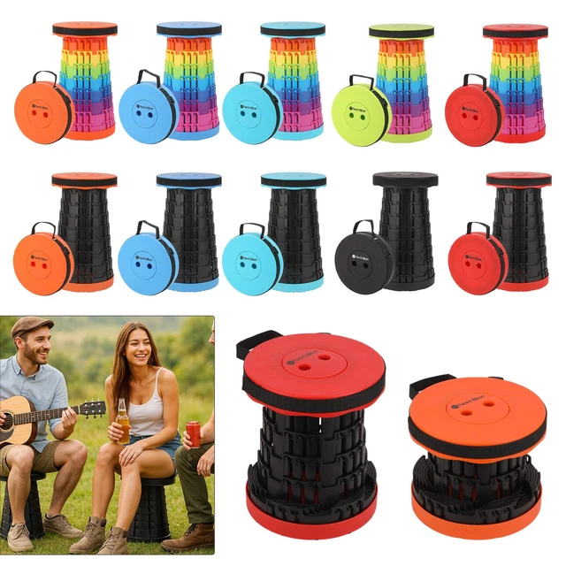 Petit Tabouret De Camping Télescopique GIANghts – Chaise Pliante Ultra-légère Pour Le Métro, Les Festivals Et Les Randos