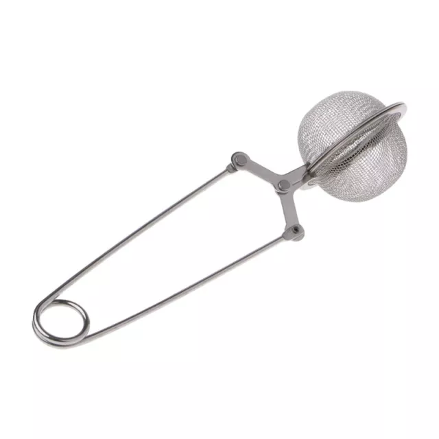 Mesh Strainer Snap Ball Loose Leaf Tea Infuser Stainless Steel Secure Locking