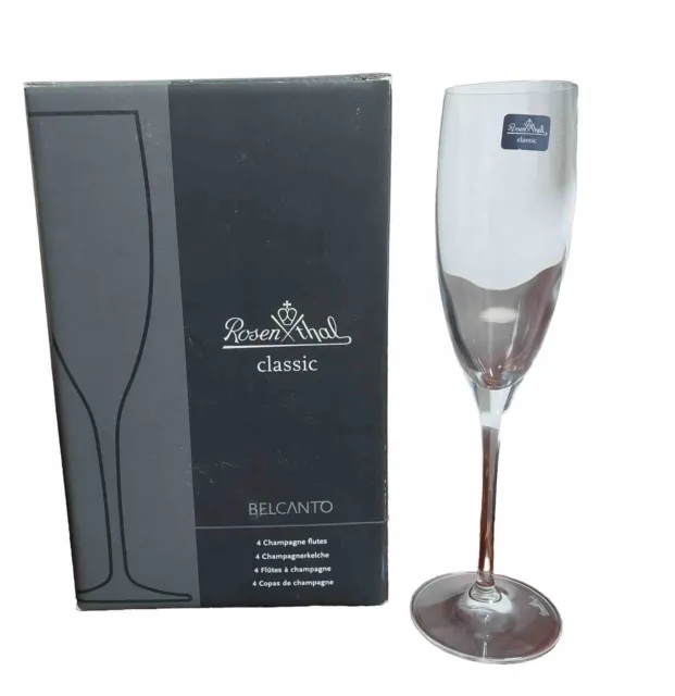 Rosenthal Classic Belcanto- Champagnerkelche - 4 Stück im Set - Neuwertig,ovp