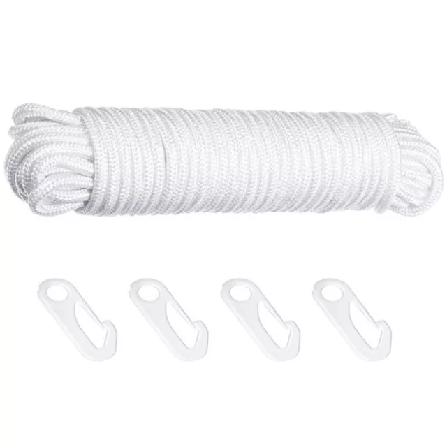 Flagpole Halyard Rope Snap Hook Poles for outside House Accessories Suite