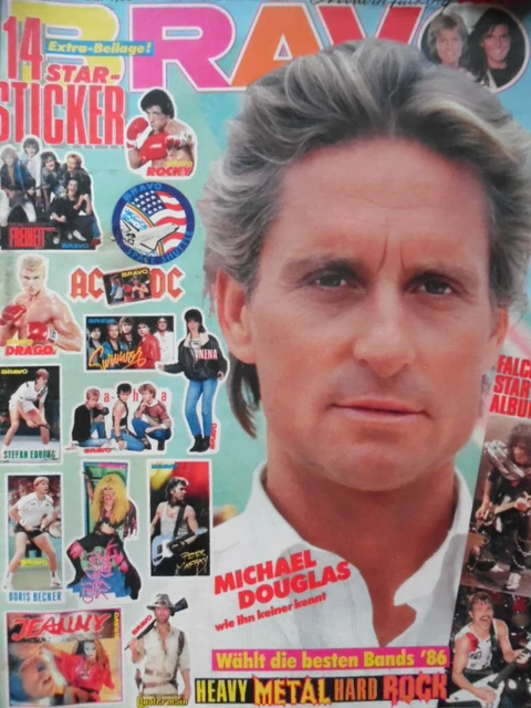 BRAVO 13- 1986 (1) Michael Douglas Modern Talking Falco Depeche Mode Dokken a-ha