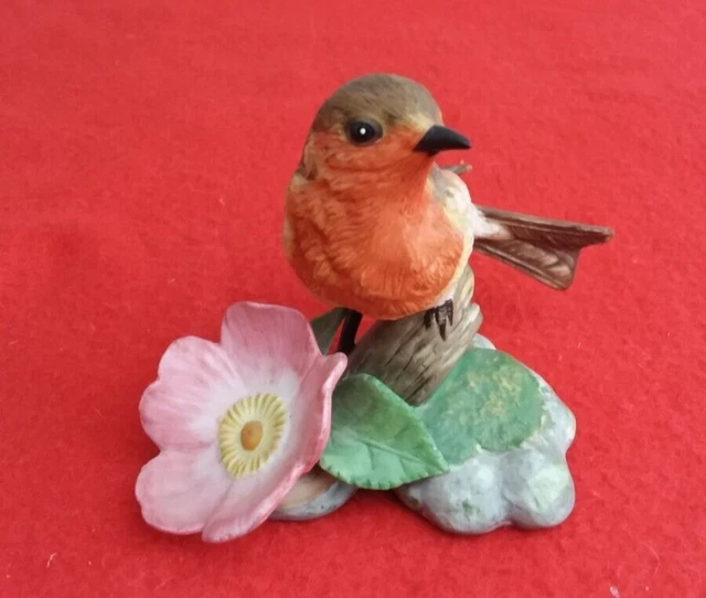 Figurine Ancienne Oiseau En Porcelaine - Chardonneret Années 50 - Unterweissbach - Collection Limitée