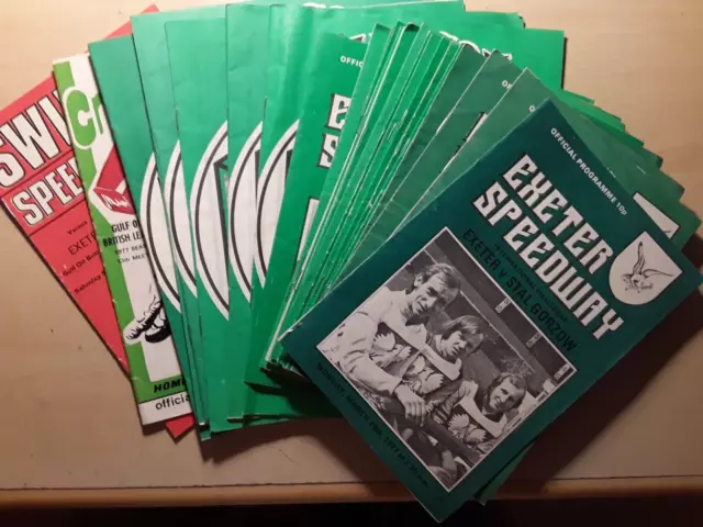 30 Exeter Speedway Programmes 1977
