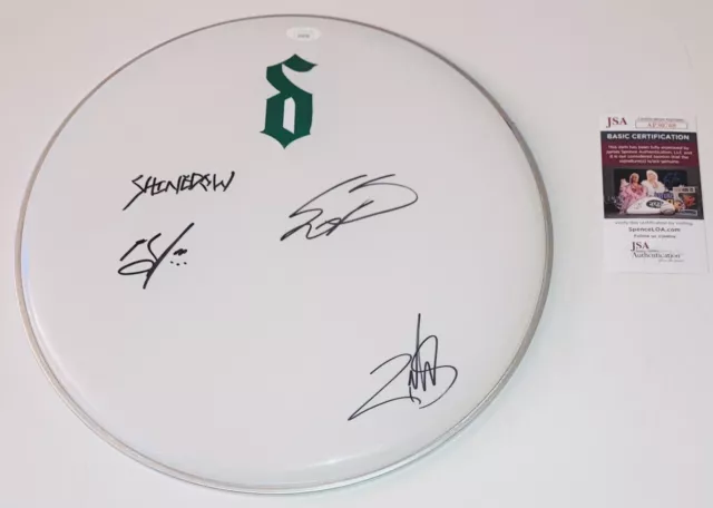 Shinedown Band Signed Autographed 14” Drumhead Brent Smith Zach Eric Jsa Coa!