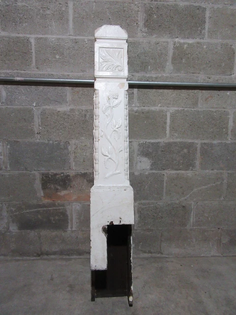 ~ Antique Carved Oak Newel Post 57 Tall 2 Of 2 ~ Architectural Salvage ~ 8