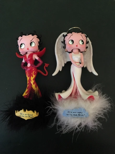 BETTY BOOP, ANGEL & Devil, Bobble Head, Figurine £21.00
