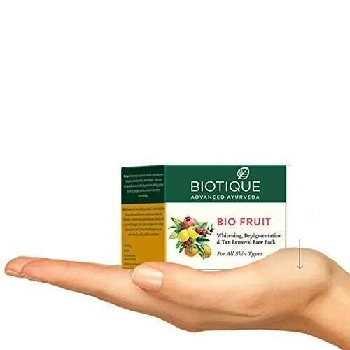 Biotique Bio Fruit Whitening And Depigmentation & Tan Removal Face Pack, 75g