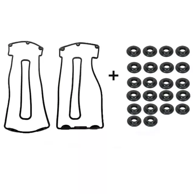 For BMW E38 E53 540i 740i X5 4.4L Valve Cover Gasket Set with Bolt Grommets