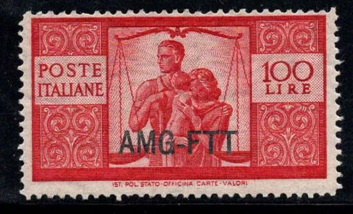 Trieste A 1949-50 Sass. 67 MNH 100% 100 lire, Democratic Series