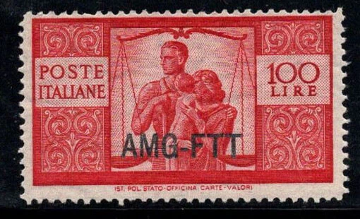 Trieste A 1949-50 Sass. 67 MNH 100% 100 lire, Democratic Series