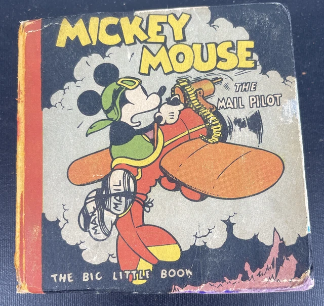 1933 Mickey Mouse The Mail Pilot Big Little Book Good Condition. 1933 Mickey Mouse The Mail Pilot Big Little Book Good Condition.