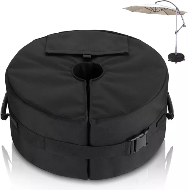 Flagest Parasol Base Weights Bag, Heavy Duty Umbrella Sand Base Up to 88lb,Side