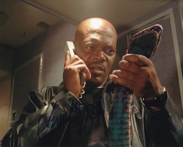 SAMUEL L JACKSON signed Autogramm 20x25cm SNAKES ON A PLANE in Person autograph