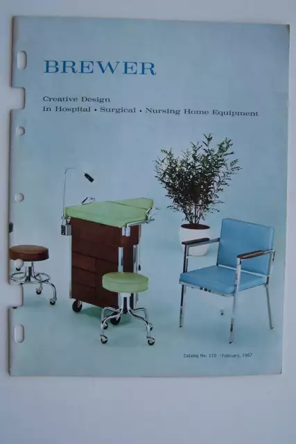 E.F. Brewer Company Hospital Surgical Nursing Home Equipment Brochure 1967